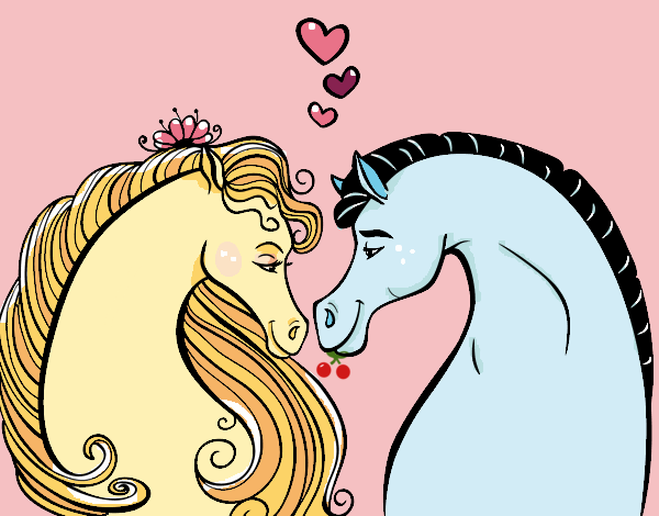 Caballos enamorados