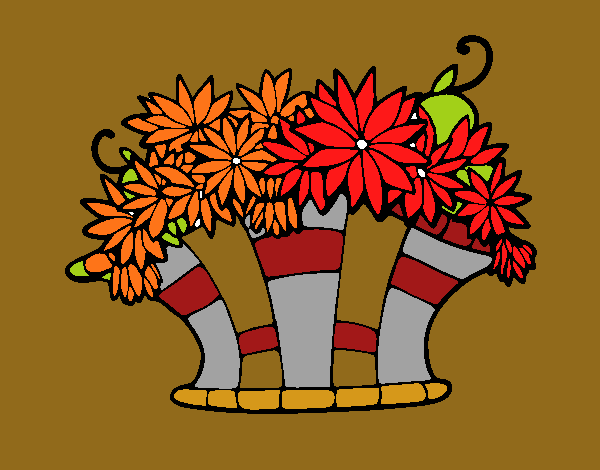 Dibujo Cesta de flores 7 pintado por carmennona