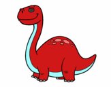 Dibujo Dino Diplodocus pintado por evie788