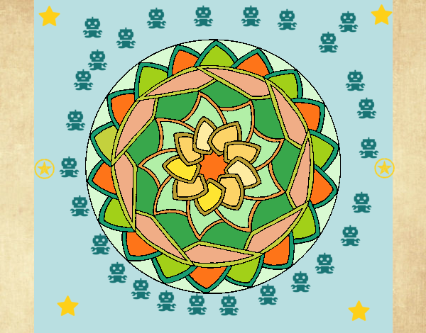 Dibujo Mandala 1 pintado por yoanna3012