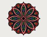 Dibujo Mandala para la concentración pintado por amparilas