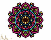 Dibujo Mandala para la concentración mental pintado por cpm2016