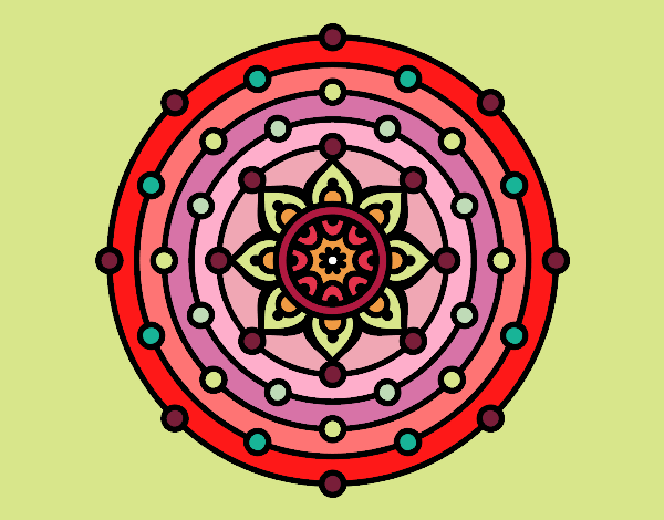 Dibujo Mandala sistema solar pintado por Rosi_U
