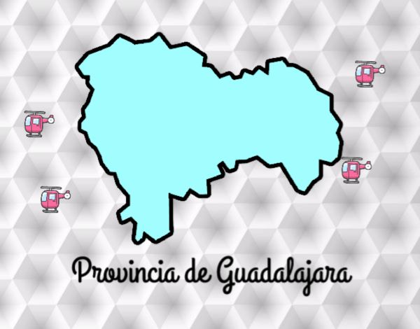 Dibujo Provincia de Guadalajara pintado por rici