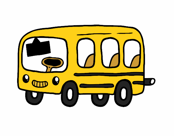 Dibujo Un autobús escolar pintado por nenita5