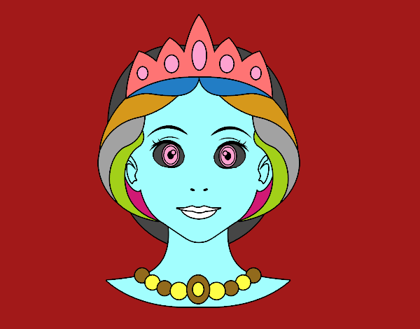 Dibujo Cara de princesa pintado por Noe78