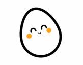 Dibujo Huevo de gallina pintado por angeleta