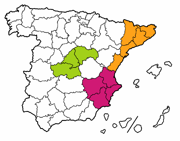 Dibujo Las provincias de España pintado por AMADA1