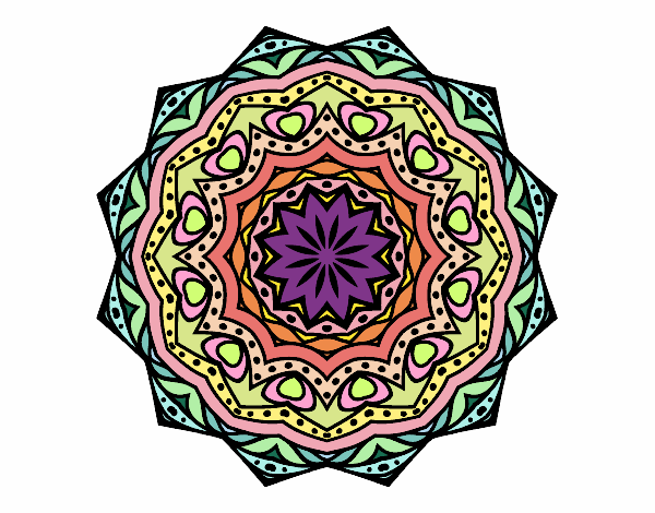 Dibujo Mandala con estratos pintado por Kristal91