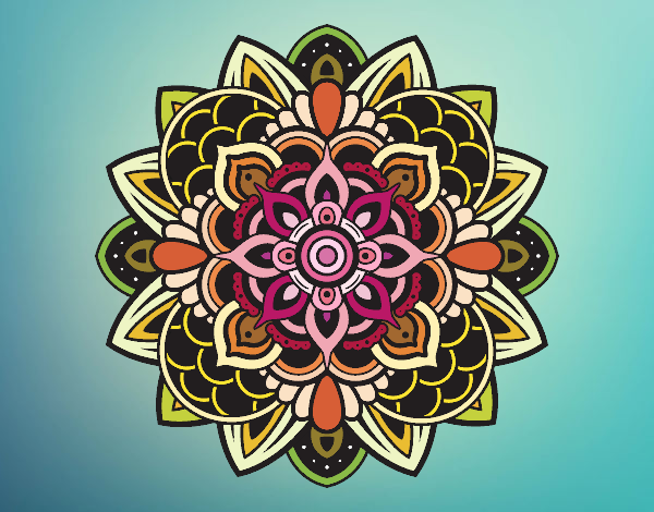 Dibujo Mandala decorativa pintado por cacerop