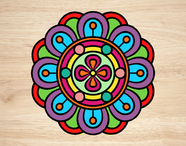 Dibujo Mandala flor creativa pintado por Rosario29