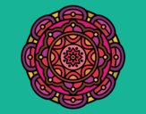 Dibujo Mandala para la relajación mental pintado por evaglam