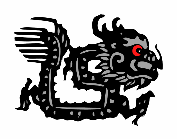 Dibujo Signo del dragón pintado por dandanhooo