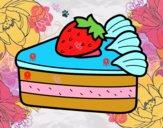 Dibujo Tarta de fresas pintado por pichuypica