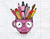 Dibujo Taza animada con lápices pintado por evie788