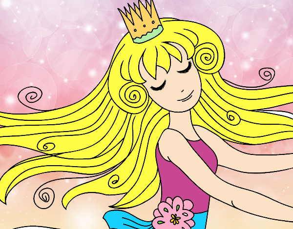 Dibujo Dulce princesa pintado por angieILOVE