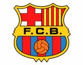 Dibujo Escudo del F.C. Barcelona pintado por gaeloto