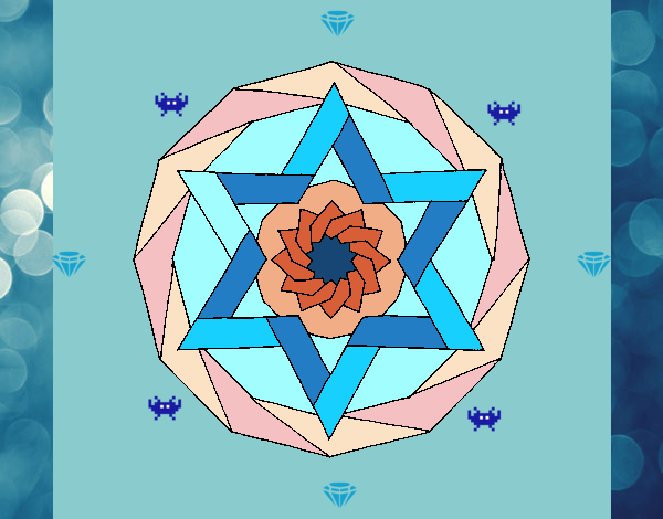 Dibujo Mandala 18 pintado por yoanna3012