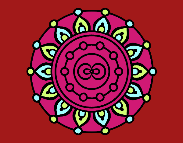 Dibujo Mandala meditación pintado por Noe78