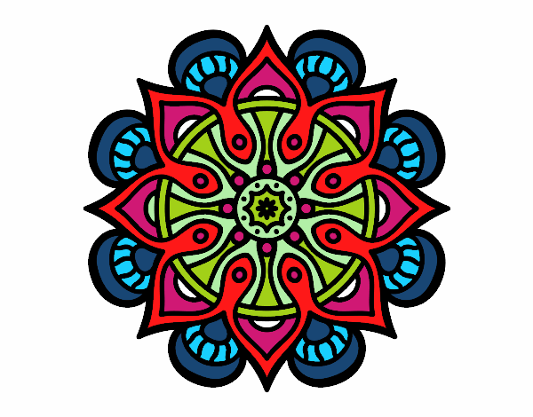 Dibujo Mandala mundo árabe pintado por Mila06