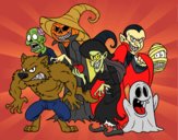 Dibujo Monstruos de Halloween pintado por JuanMar3