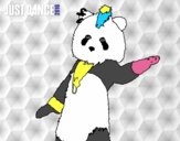 Dibujo Oso Panda Just Dance pintado por gabrielars