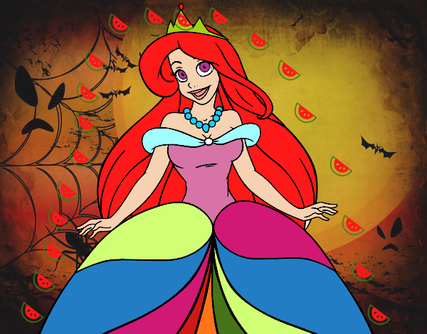 Dibujo Princesa Ariel pintado por pichuypica