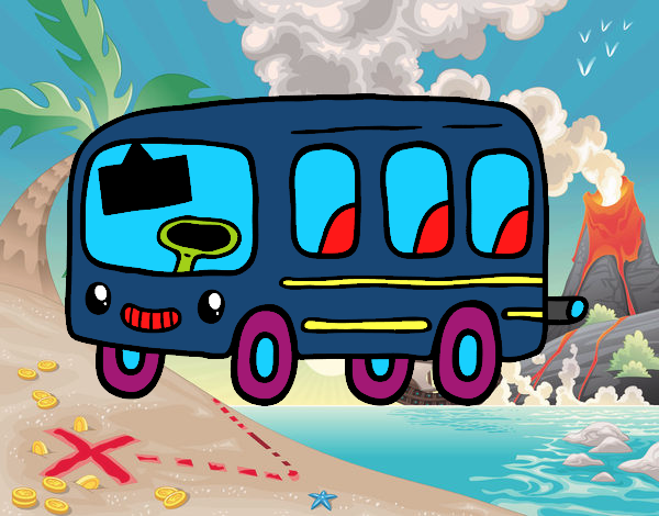 Dibujo Un autobús escolar pintado por Marisol63