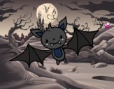 Dibujo Un murciélago de Halloween pintado por JuanMar3