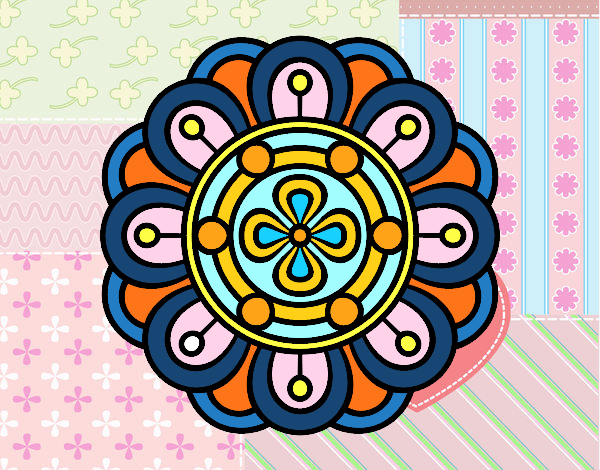 Dibujo Mandala flor creativa pintado por yoanna3012