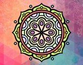 Dibujo Mandala para meditar pintado por Biankyss