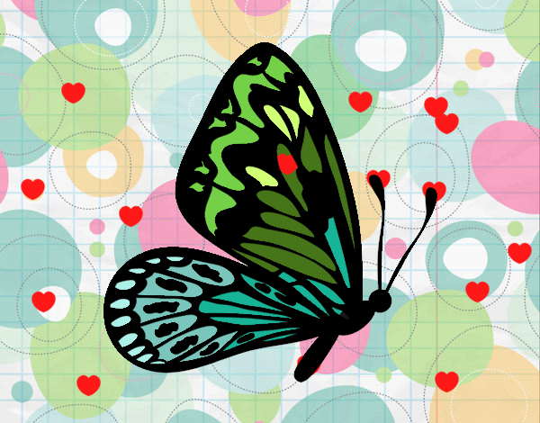 Dibujo Mariposa alas normales pintado por Biankyss