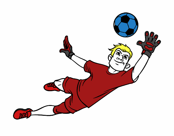 Dibujo Un portero de fútbol pintado por Orta Andre