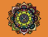 Dibujo Mandala para relajarse pintado por nicobelly