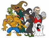 Dibujo Monstruos de Halloween pintado por lawpintore