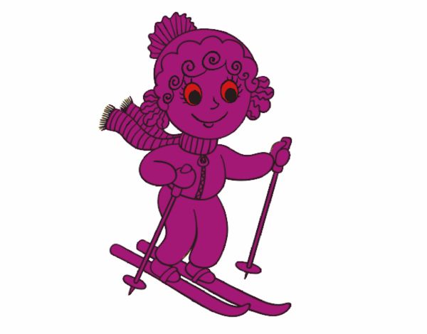 niña esquiadora 