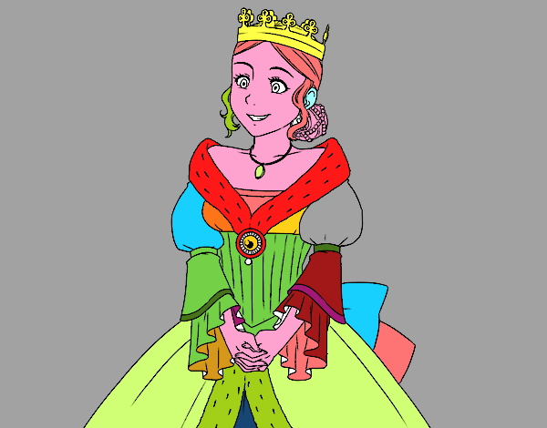 Dibujo Princesa medieval pintado por stocn