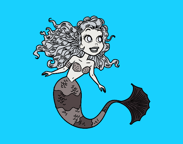 Dibujo Sirena manga pintado por dandanhooo