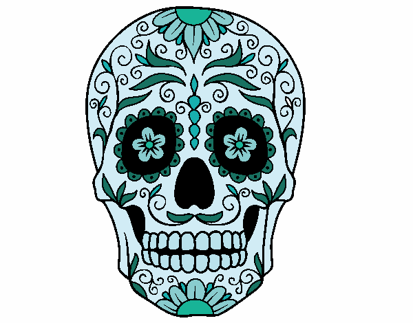 Dibujo Calavera mejicana pintado por KiShySashA