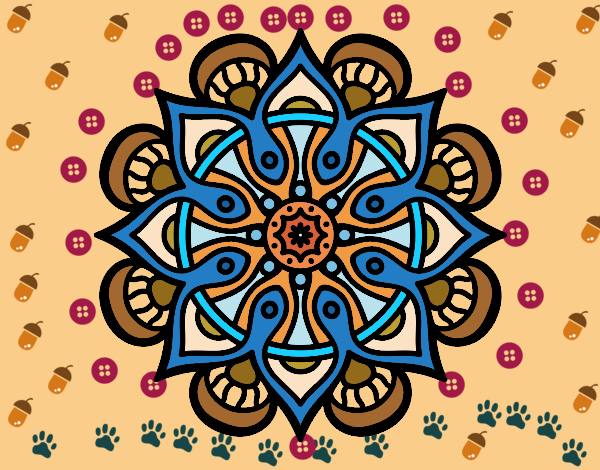 Dibujo Mandala mundo árabe pintado por yoanna3012