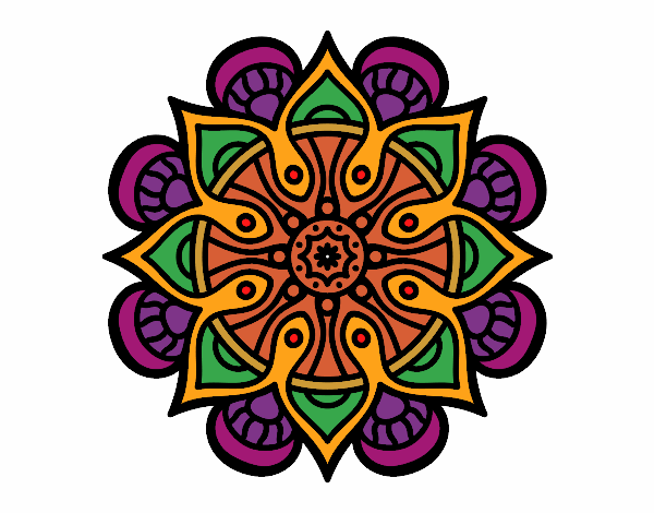 Dibujo Mandala mundo árabe pintado por CHECHILIA1