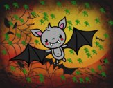 Dibujo Un murciélago de Halloween pintado por carnono