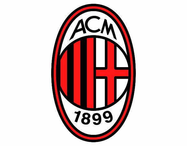 Dibujo Escudo del AC Milan pintado por lucia0505
