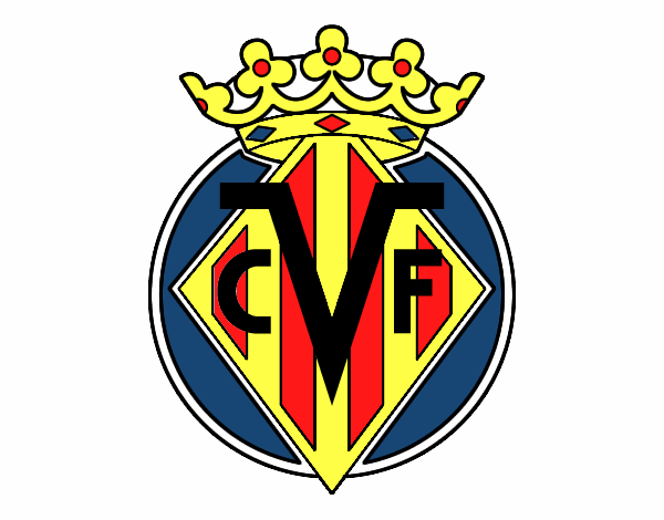Dibujo Escudo del Villarreal C.F. pintado por lucia0505