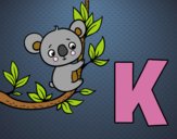 Dibujo K de Koala pintado por Amanda2002