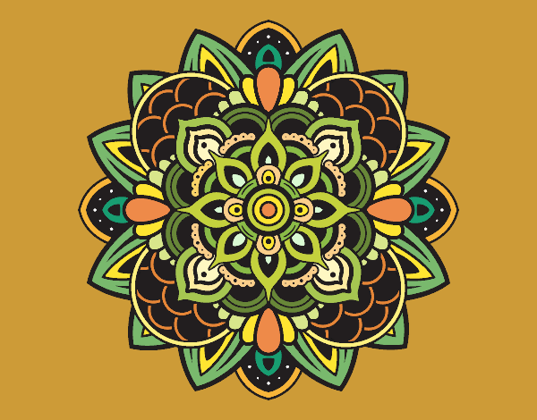Dibujo Mandala decorativa pintado por yoanna3012
