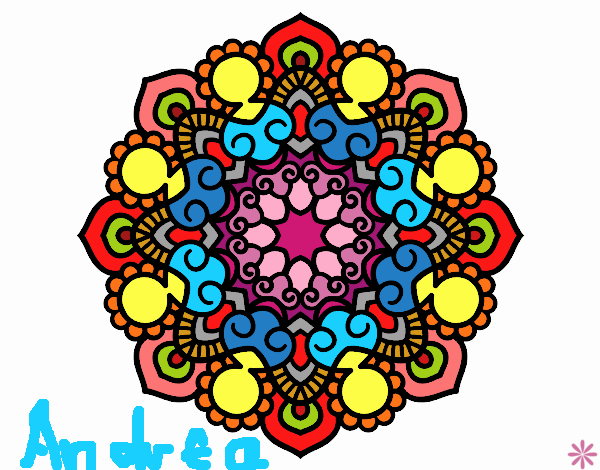 Dibujo Mandala reunión pintado por ANTOI
