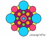 Dibujo Mandala con redondas pintado por anamabelam