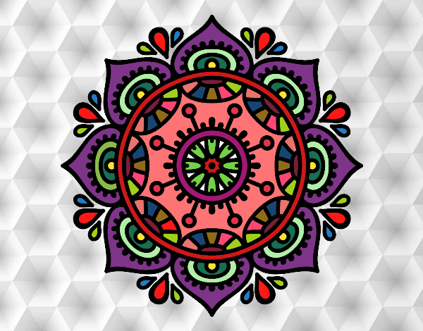 Dibujo Mandala para relajarse pintado por PepeArroba