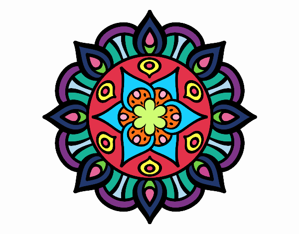 Dibujo Mandala vida vegetal pintado por vicky12345